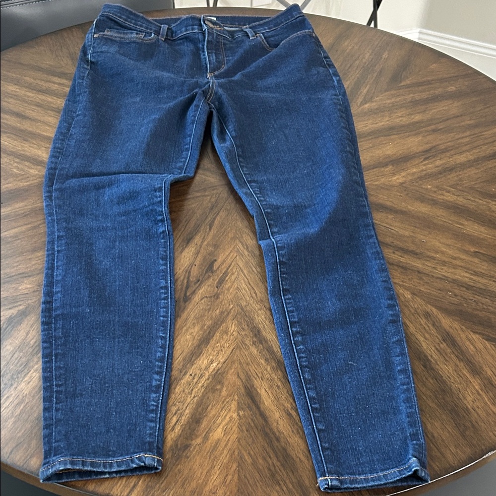 LOFT Dark Blue Skinny Jeans